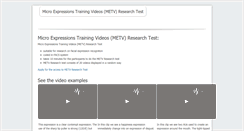 Desktop Screenshot of microexpressions.org